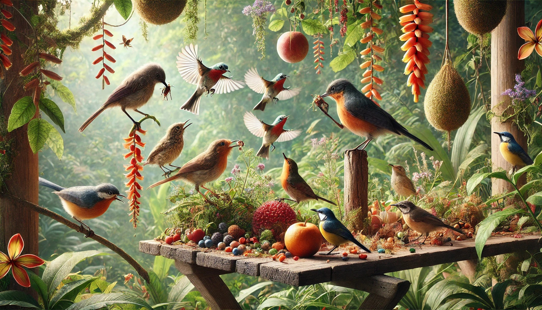 pájaros insectívoros