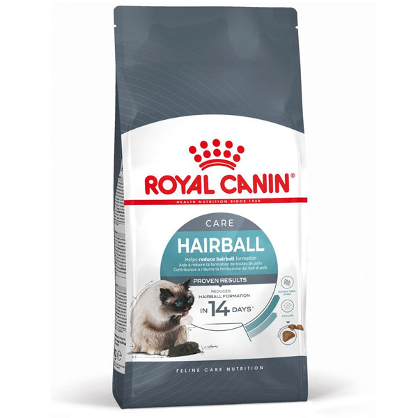 Cuidados com cabelos de cabelos da Royal Canin: Comida Especial para Controle de Bola de Cabelos em Gatos