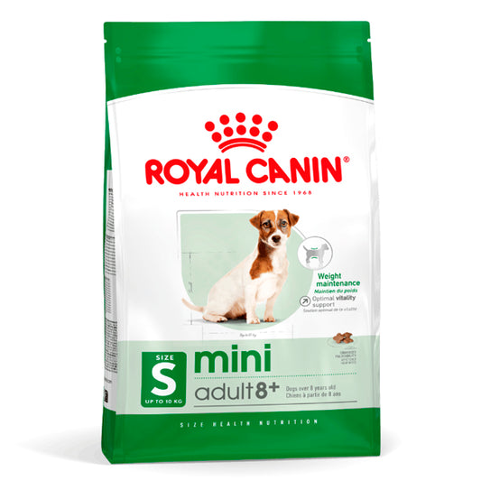 Royal Canin Mini Adult 8+: Nutrição especializada para pequenas raças ao longo de 8 anos