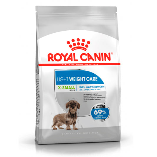Cuidados com peso leve do Royal Canin X: comida especial para cães x-small com controle de peso