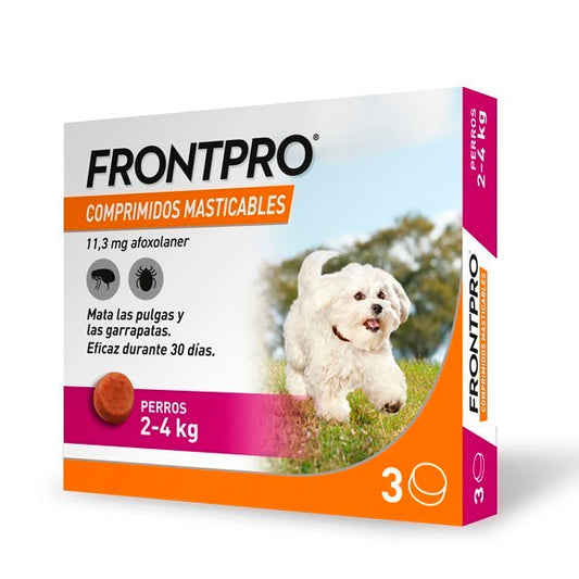 Frontpro Comprimidos Mastigáveis ​​para Cães 2-4kg
