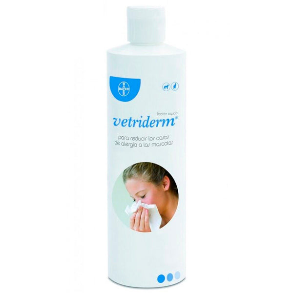 Vetriderm Loción Tópica Antialérgica 350 ml para Reducir los Casos de alergia a Las Mascotas