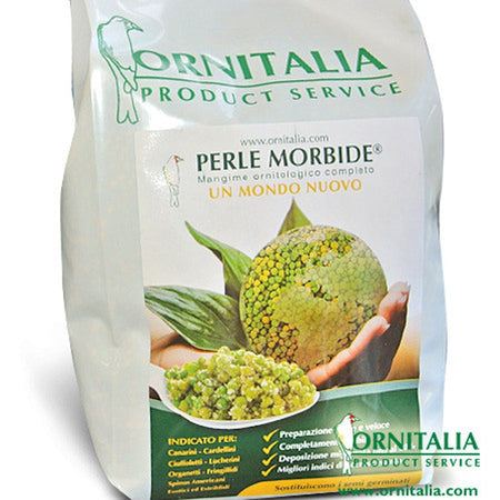 Ornitalia Perle Morbide Verde | Sustituto de Germinado para Canarios, Jilgueros y Aves de Cría | Alto Rendimiento en Reproducción - Tujilguero