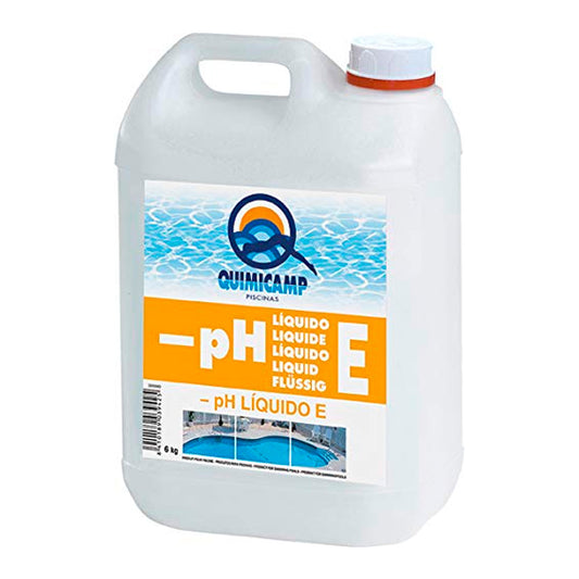 Chimicamp 6 kg Elevador de pH líquido: controle de acidez para água de natação