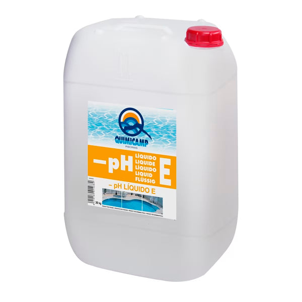 PH REDUCOR QUIMICAMP Líquido 20 litros: Controle de acidez para piscina