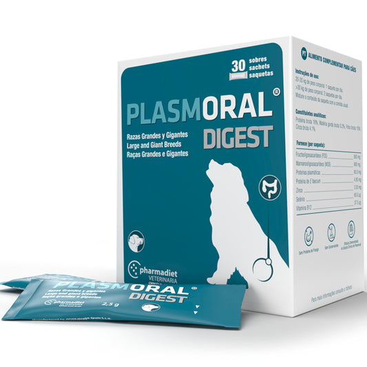 Pharmadiet Plasmoral Digest Raças Grandes e Gigantes 30 Envelopes