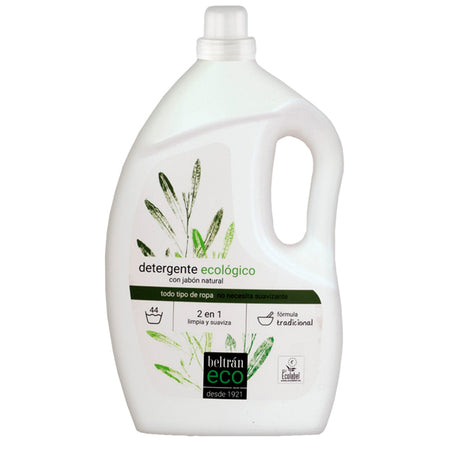 Beltrán ECO Detergente Líquido 3L | Detergente Ecológico Ropa Bebé y Piel Sensible Hipoalergénico - Tujilguero