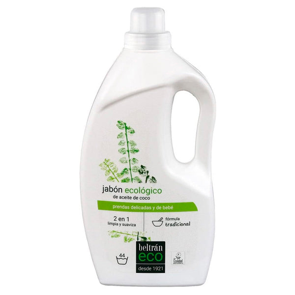 Beltrán ECO Jabón Líquido de Coco 1,5L y 5L | Detergente Ecológico para Ropa Delicada y Bebé - Tujilguero