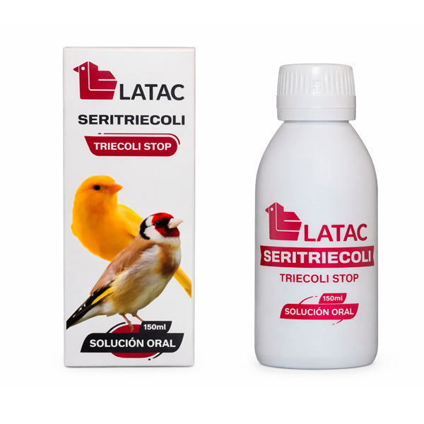 Latac Seritriecoli | Apoyo Digestivo contra Tricomonas y E.Coli en Aves | Canarios, Jilgueros y Exóticos - Tujilguero