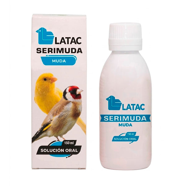 Latac Serimuda | Vitaminas y Aminoácidos para la Muda de Aves | Plumaje Fuerte para Canarios y Jilgueros - Tujilguero