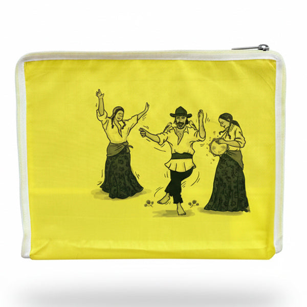 Funda para jaula C2 baile flamenco gitano – Diseño artístico en tela opaca lavable con cremallera y asa