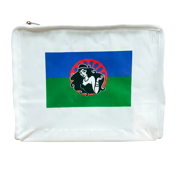 Funda Jaula C2 Bandera Romaní con Dama Gitana