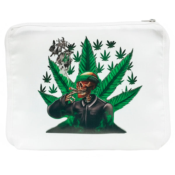 Funda Jaula C2 Calavera Fumadora con Hojas Verdes