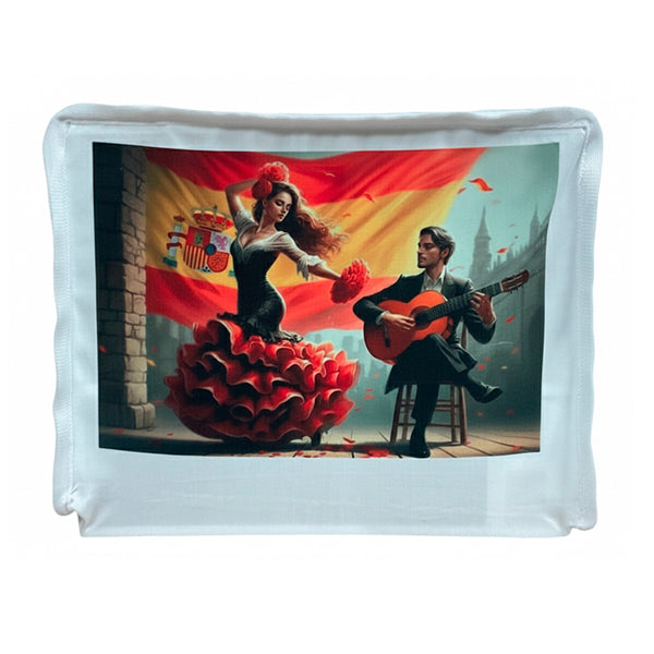 Funda Jaula C2 Flamenca con Guitarrista y Bandera de España