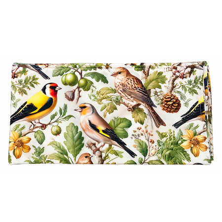 Pañuelo de tela de 80 x 80 cm con estampado de jilguero para cubrir jaulas de pájaros