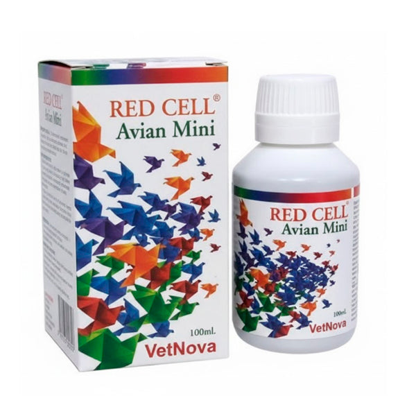 Red Cell Avian Mini VetNova 100 ml – Suplemento Nutricional para Aves Pequeñas | Hierro, Vitaminas B y Recuperación Muscular | Mejora Canto, Energía y Rendimiento