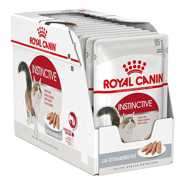 Royal Canin Instinctive: Comida Húmeda de Alta Calidad en Formato Paté para Gatos, Pack de 12 Sobres de 85g