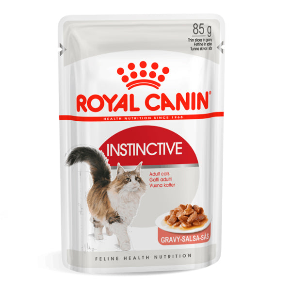 Royal Canin Instinctive: Comida Húmeda en Salsa para Gatos, Pack de 12 Sobres de 85g