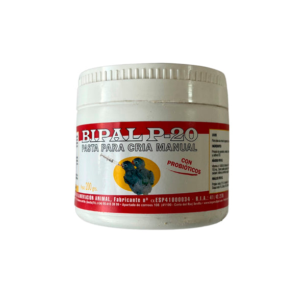 Bipal P-20 Papilla de Cría para Aves 200 g | Papilla para Polluelos, Canarios, Periquitos y Loros - Tujilguero