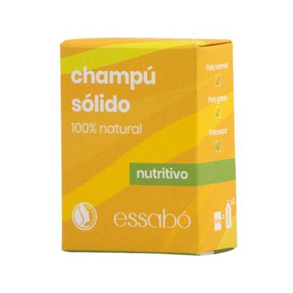 Champú sólido Essabó Nutritivo 100 g con aceites de aguacate y argán para pelo seco
