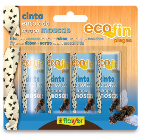 Flower Ecofin cinta encolada para moscas, protección adhesiva de jardín