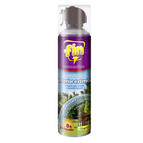 Flower Fin Mosquitos Exteriores insecticida en aerosol de 650 ml para terrazas y balcones