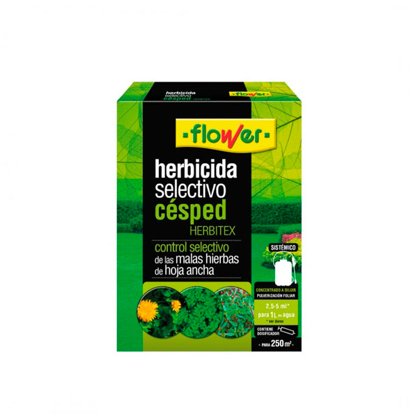 Flower Herbitex herbicida selectivo para césped, envase 25 ml