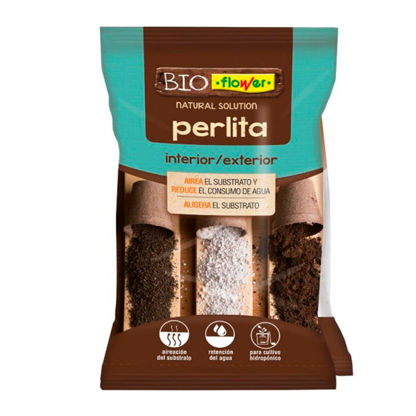 Flower perlita sustrato de roca volcánica expandida, bolsa 5 litros