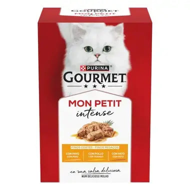Pack Purina Gourmet Mon Petit selección aves pollo pato pavo 6 sobres de 50 g