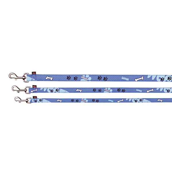 Correa Mod.Art Woof, XXS-XS, 1.20m/10mm, Azul - Tujilguero