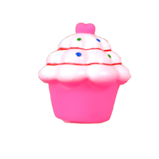 Brinquedo de vinil Vadigran Pink Cupcake Squeaker 8 cm