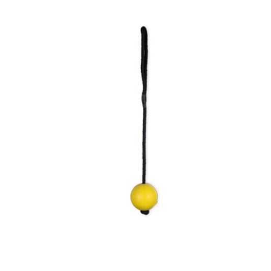 Brinquedo bola de borracha Vadigran com corda Amar. Ø6cm