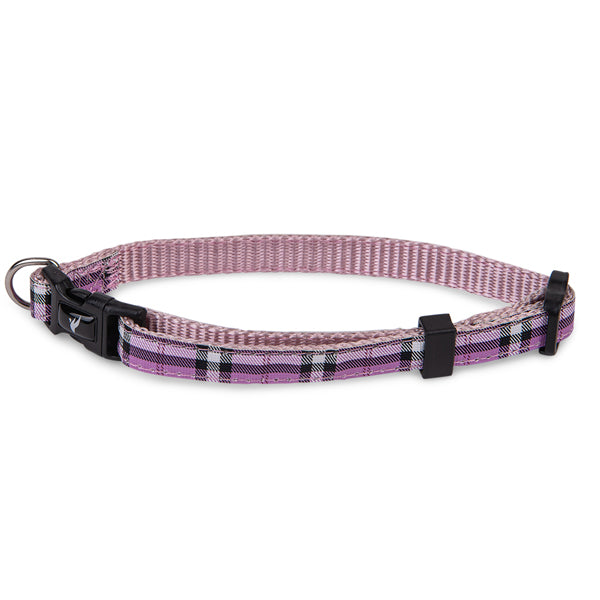 Vadigran Collar Perro Nylon Tartán Morado 20-35Cmx10Mm