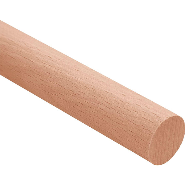 Bastão de madeira redondo 1 metro x 14mm