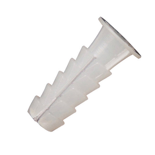 Taco de plástico branco Wolfpack 7 mm. (25 unidades)