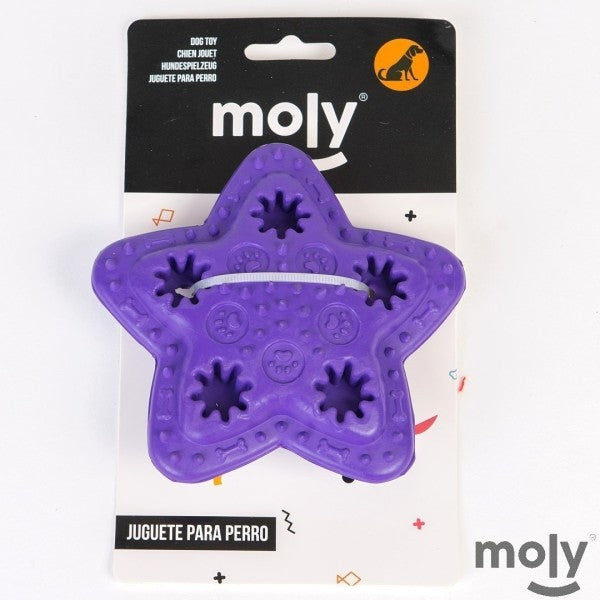 Brinquedo dental estrela de borracha Moly